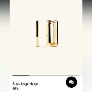 Mejuri Block Large Hoops EUC